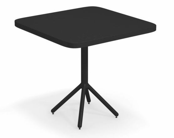 TABLE PLIANTE GRACE, 80 x 80 cm, Noir de EMU TABLE PLIANTE GRACE, 80 x 80 cm, Noir de EMU