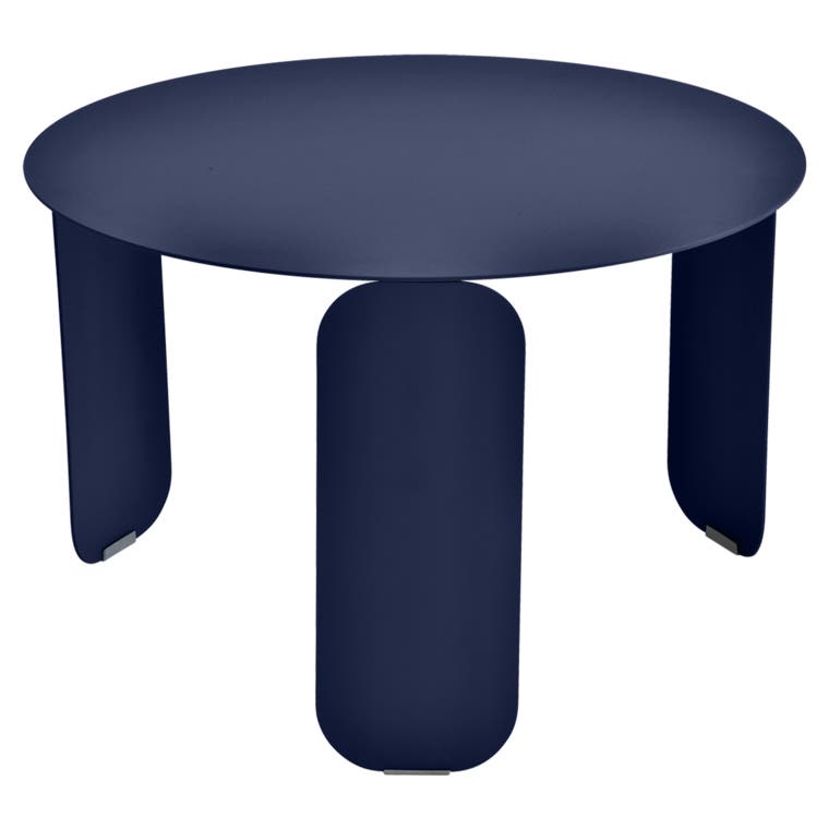 Table basse BEBOP de Fermob, D. 60, Bleu abysse Table basse BEBOP de Fermob, D. 60, Bleu abysse
