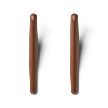 Porte-manteaux mural PI d'Ethnicraft, Lot de 2, Acajou massif vernis