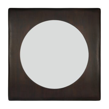 Miroir PI d'Ethnicraft, Acajou massif teinté brun foncé