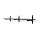 PI candle holders - varnished mahogany - dark brown - set of 3