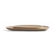 Set de 2 plats ovales THIN, Sycomore massif vernis