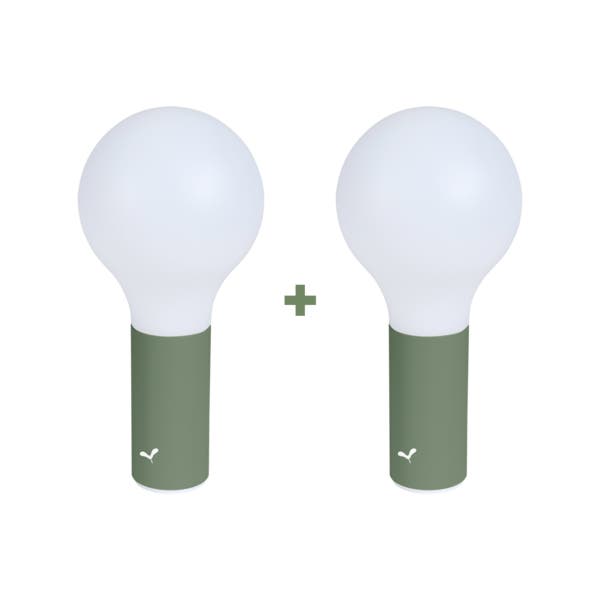 Lot de 2 lampes APLO de Fermob, Cactus Lot de 2 lampes APLO de Fermob, Cactus