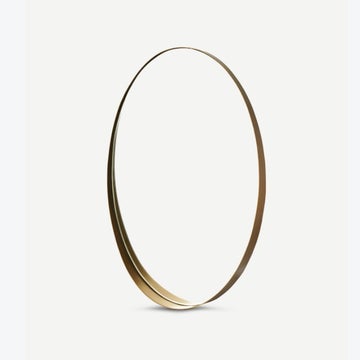 Miroir OVAL SHELF de Pols Potten, Or