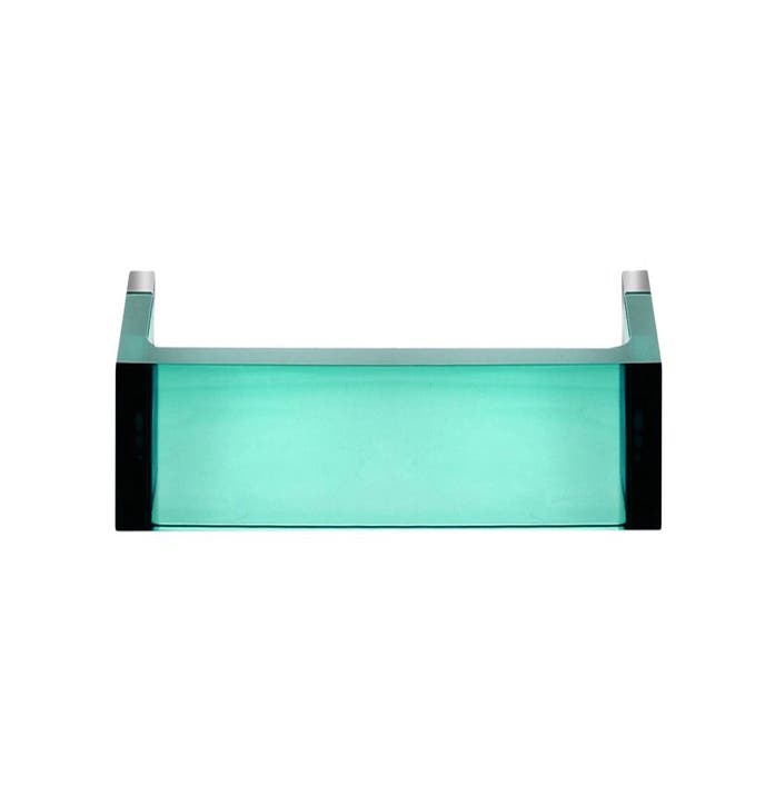 Porte serviette RAIL mural 30 cm de Kartell, Vert algue marine