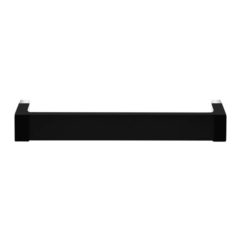 Porte serviette RAIL mural 30 cm de Kartell, Noir brillant Porte serviette RAIL mural 30 cm de Kartell, Noir brillant