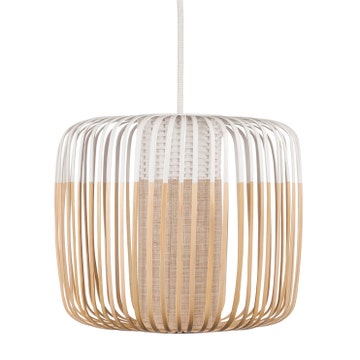 Suspension BAMBOO LIGHT de Forestier, Taille L, Blanc
