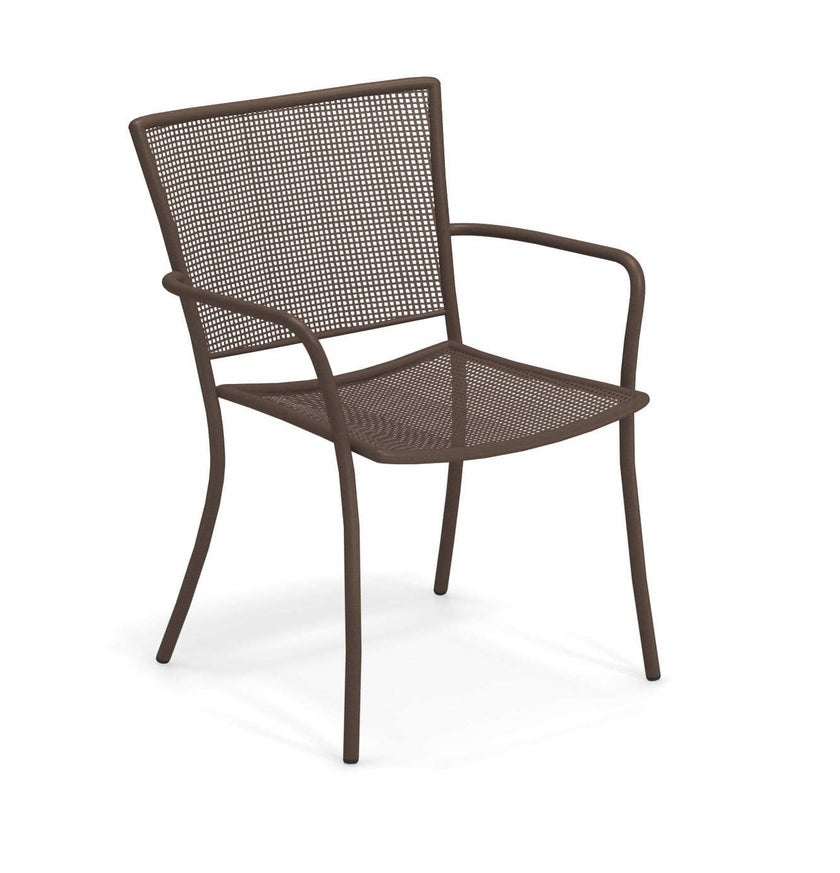 Fauteuil de table ATHENA de Emu, Marron d'Inde