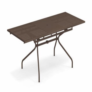 Table à allonges ATHENA de Emu L.160, Marron d'Inde