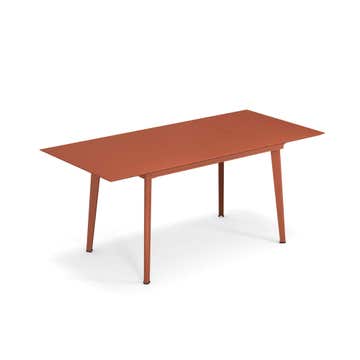 Table extensible PLUS4 BALCONY de Emu, 120/172 x 80 cm, Rouge d'érable