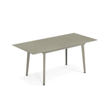 Table extensible PLUS4 BALCONY de Emu, 120/172 x 80 cm, Gris vert