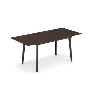 Table extensible PLUS4 BALCONY de Emu, 120/172 x 80 cm, Marron d'Inde