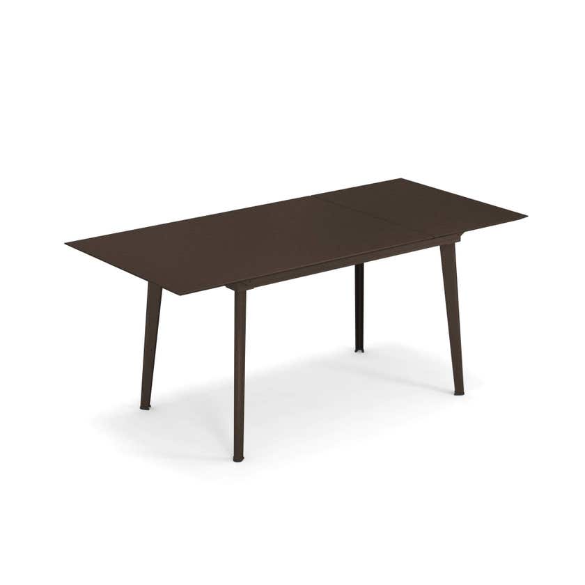 Table extensible PLUS4 BALCONY de Emu, 120/172 x 80 cm, Marron d'Inde Table extensible PLUS4 BALCONY de Emu, 120/172 x 80 cm, Marron d'Inde