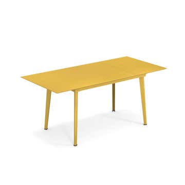 Table extensible PLUS4 BALCONY de Emu, 120/172 x 80 cm, Jaune au curry
