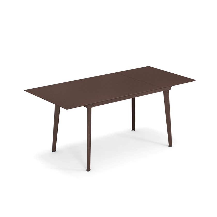 Table extensible PLUS4 BALCONY de Emu, 120/172 x 80 cm, Corten Table extensible PLUS4 BALCONY de Emu, 120/172 x 80 cm, Corten