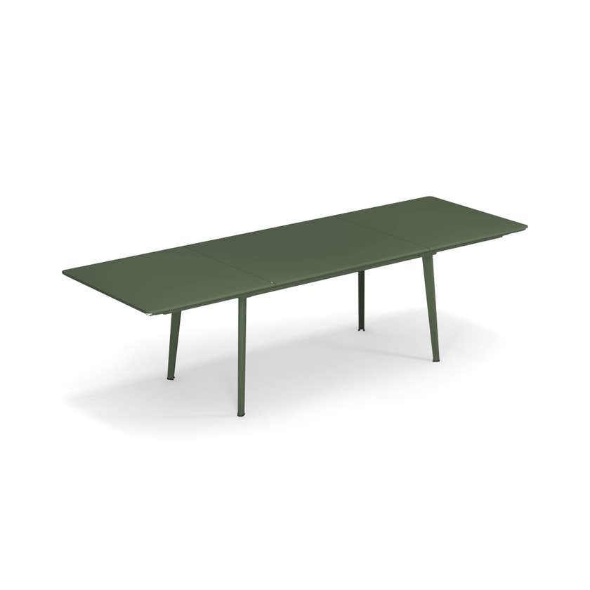 Table extensible PLUS4 de Emu, 160/270 x 90 cm, Vert militaire Table extensible PLUS4 de Emu, 160/270 x 90 cm, Vert militaire