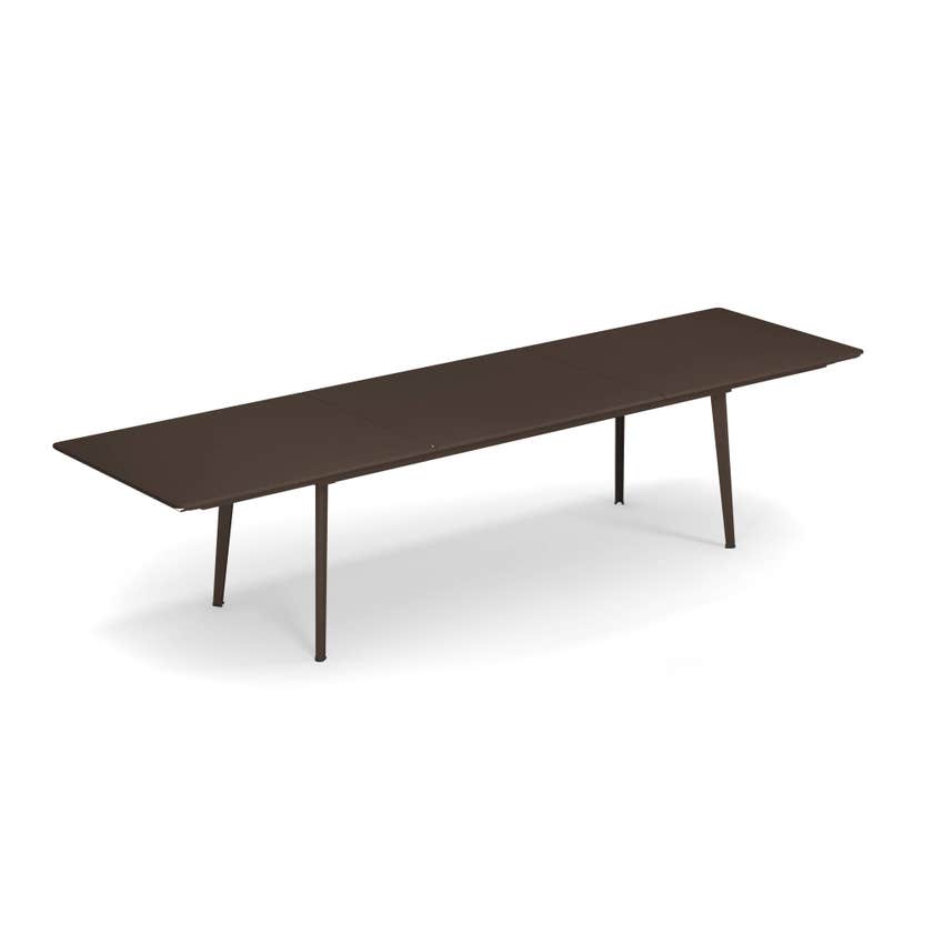 Table extensible PLUS4 de Emu, 220/330 x 90 cm, Marron d'Inde Table extensible PLUS4 de Emu, 220/330 x 90 cm, Marron d'Inde
