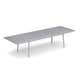 Table extensible PLUS4 IMPÉRIAL, 220/330 x 110 cm, Nuage gris