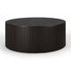 Table basse en acajou ROLLER MAX d'Ethnicraft, Ø.80 cm, Brun foncé