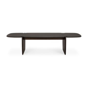 Table basse PI en acajou d'Ethnicraft, 155 x 58 cm, Brun foncé