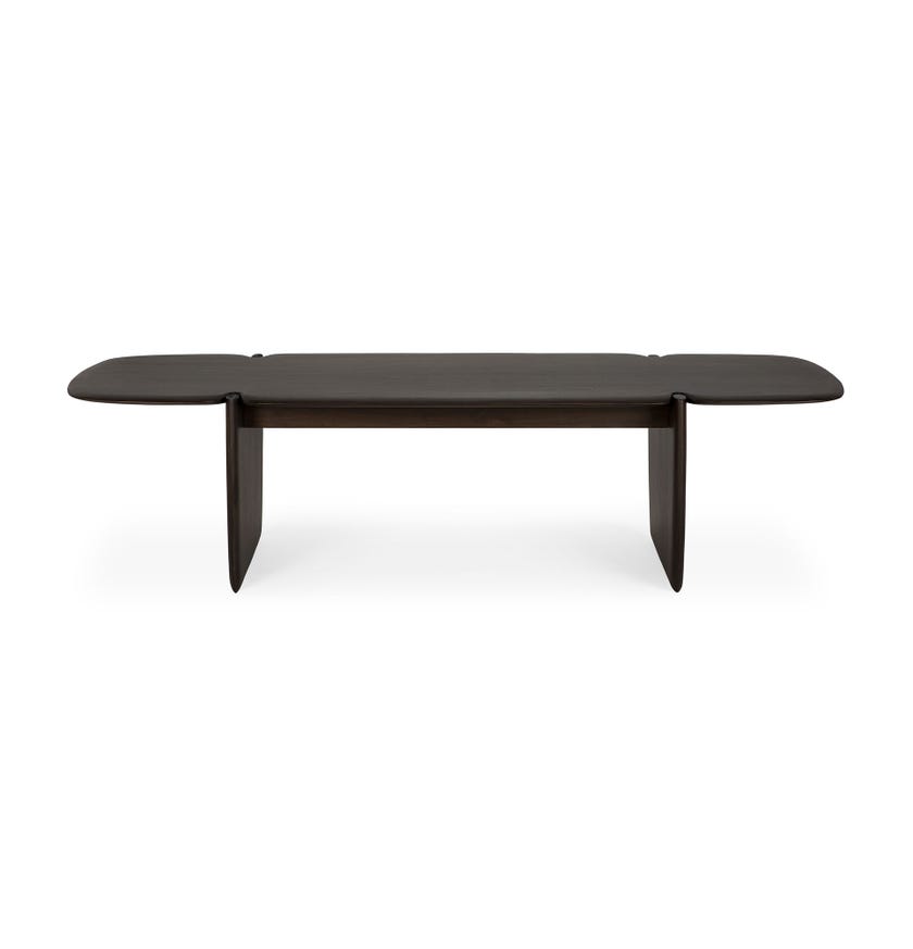 Table basse PI en acajou d'Ethnicraft, 155 x 58 cm, Brun foncé