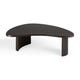 Table basse Boomerang d'Ethnicraft en acajou, 85 x 77 cm, Brun foncé