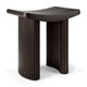 Tabouret Roller Max - acajou vernis - brun foncé