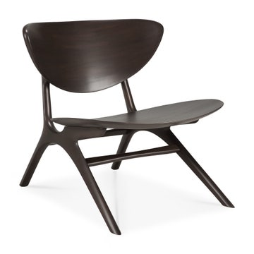 Fauteuil Eye - acajou vernis - brun foncé d'Ethnicraft