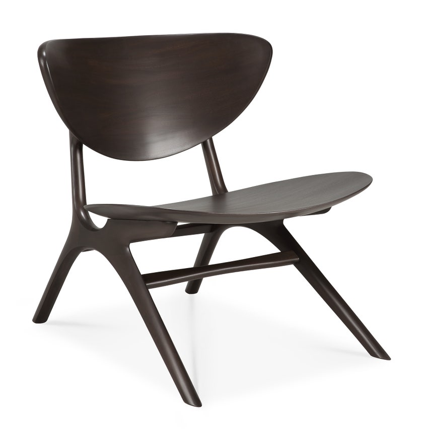 Fauteuil Eye - acajou vernis - brun foncé d'Ethnicraft