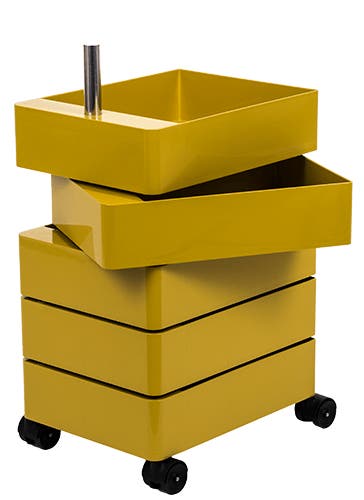 360° CONTAINER 5 TIROIRS, Jaune de MAGIS 360° CONTAINER 5 TIROIRS, Jaune de MAGIS