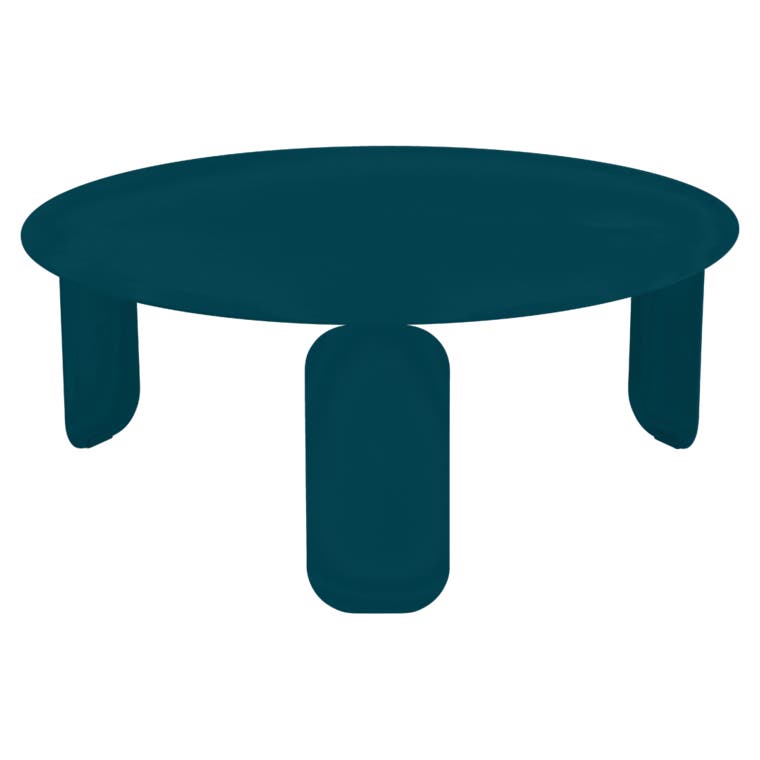Table basse BEBOP de Fermob, D. 80, Bleu acapulco Table basse BEBOP de Fermob, D. 80, Bleu acapulco