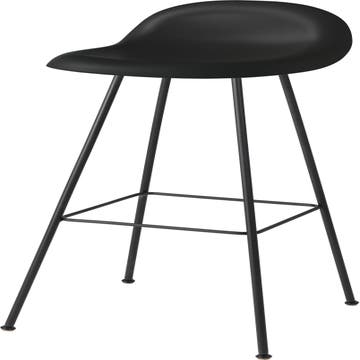 Tabouret de bar 3D de Gubi, Assise hêtre noir semi mat laqué