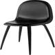 Chaise 3D de Gubi, Assise et base en hêtre teinté noir laqué semi mat