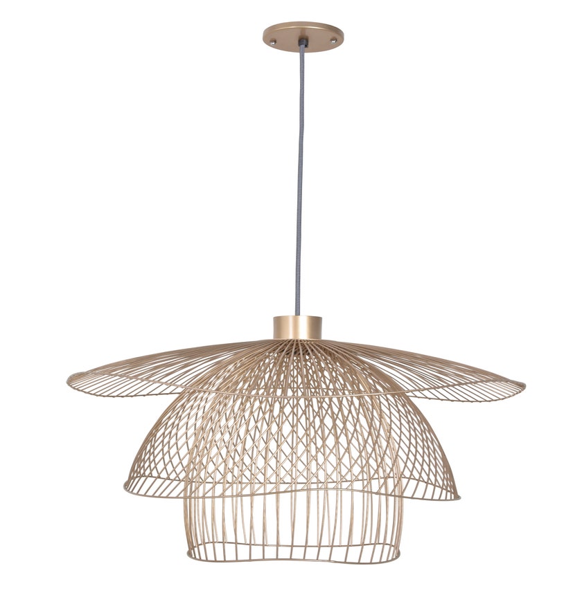 Suspension PAPILLON de Forestier, Taille S, Champagne