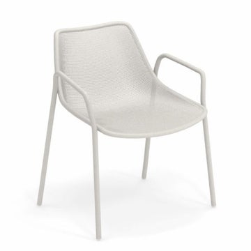 Fauteuil ROUND de Emu, Blanc mat