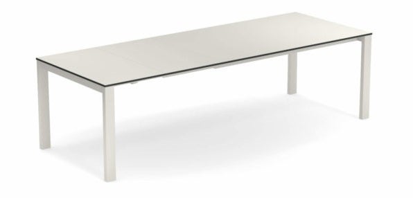Table extensible ROUND de Emu, Blanc mat - Blanc Table extensible ROUND de Emu, Blanc mat - Blanc