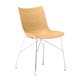 Chaise P/WOOD de Kartell, Hêtre clair, Chromé 