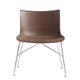 Chaise P/WOOD de Kartell, Frêne foncé, Chromé 