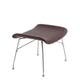 Repose-pieds S/WOOD de Kartell, Frêne avec cuir, Chromé