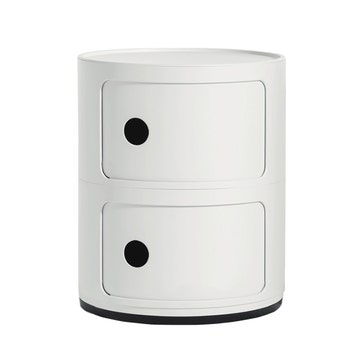 Meuble de rangement COMPONIBILI MAT de Kartell, 2 éléments, Blanc
