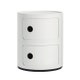 Meuble de rangement COMPONIBILI MAT de Kartell, 2 éléments, Blanc