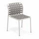 Chaise YARD de Emu, Blanc mat - Blanc gris