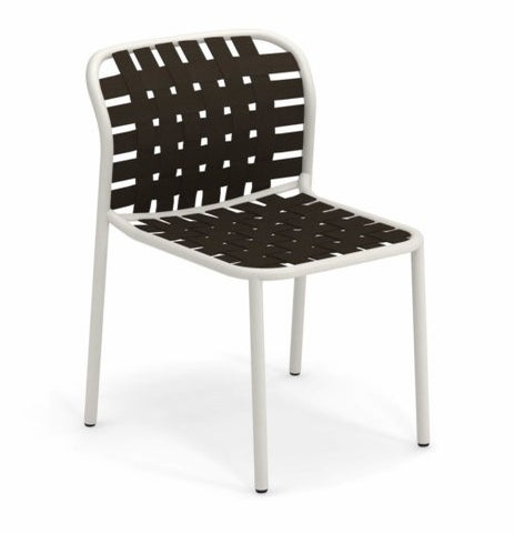 Chaise YARD, de Emu Blanc mat et marron