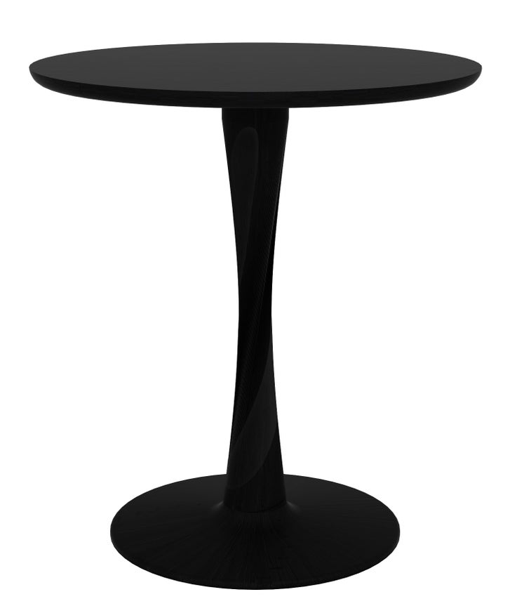Table ronde TORSION d'Ethnicraft, 70 x 70 cm , Noir Table ronde TORSION d'Ethnicraft, 70 x 70 cm , Noir