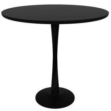 Table ronde TORSION d'Ethnicraft, 127 x 127 cm, Noir
