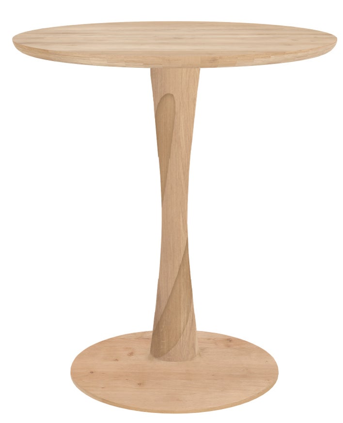 Table à manger TORSION d'Ethnicraft en chêne, 70 x 70 x 76 cm Table à manger TORSION d'Ethnicraft en chêne, 70 x 70 x 76 cm