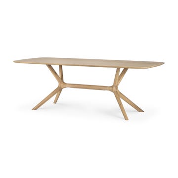 Table X en chêne d'Ethnicraft, 224 x 100 cm, Finition huilé Table X en chêne d'Ethnicraft, 224 x 100 cm, Finition huilé