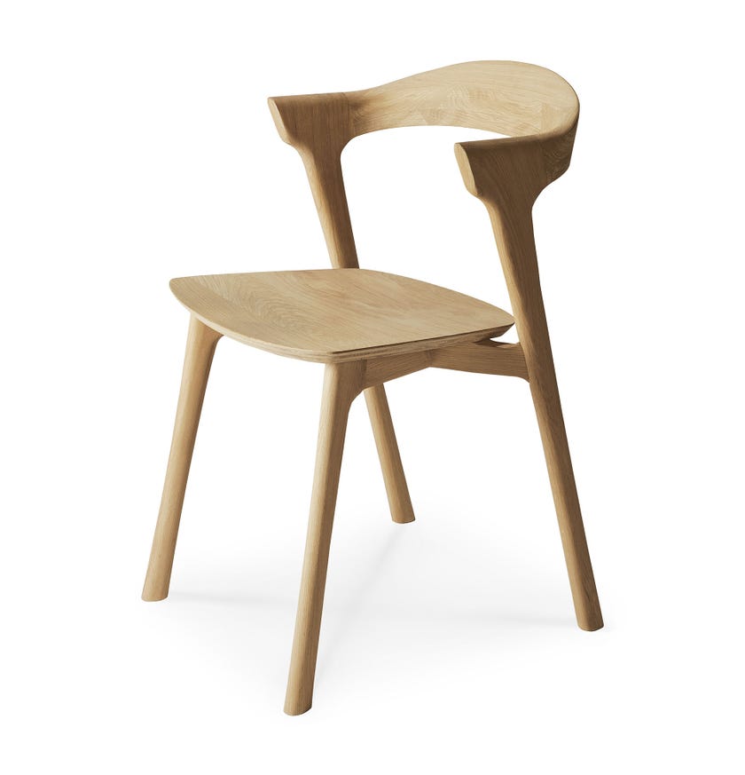 Chaise BOK en chêne d'Ethnicraft, Verni
