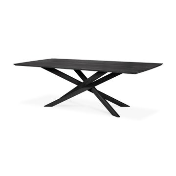 Table Mikado - chêne vernis - noir - rectangulaire d'Ethnicraft, 280x110x76