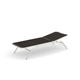 Bain de soleil YARD, Blanc mat / sangles marron